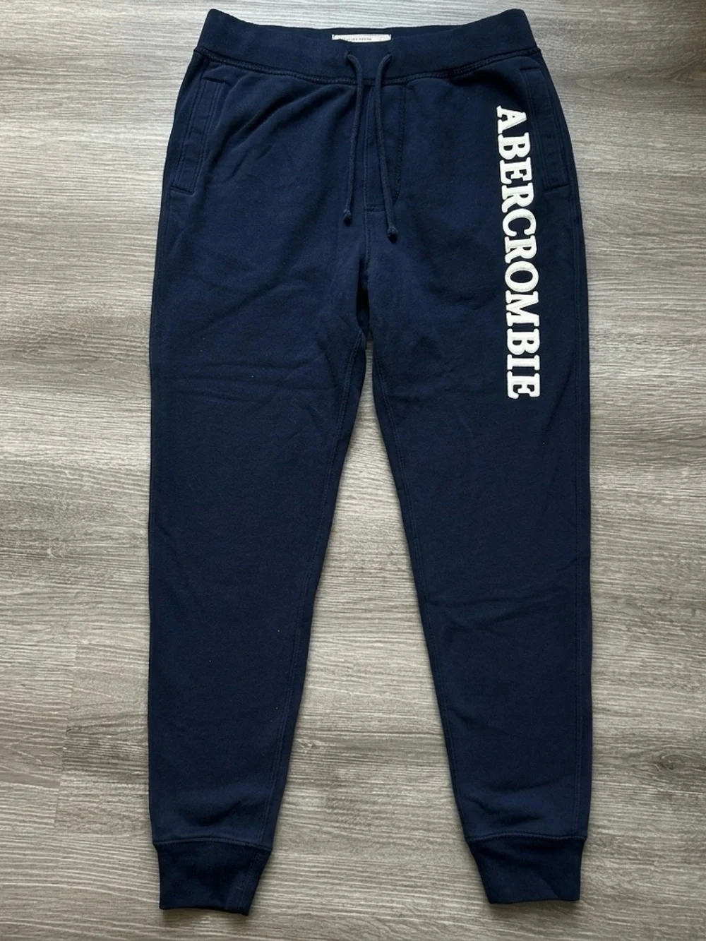 Y2K style Abercrombie & Fitch Sweatpants Spellout Stitched Lettering SZ S